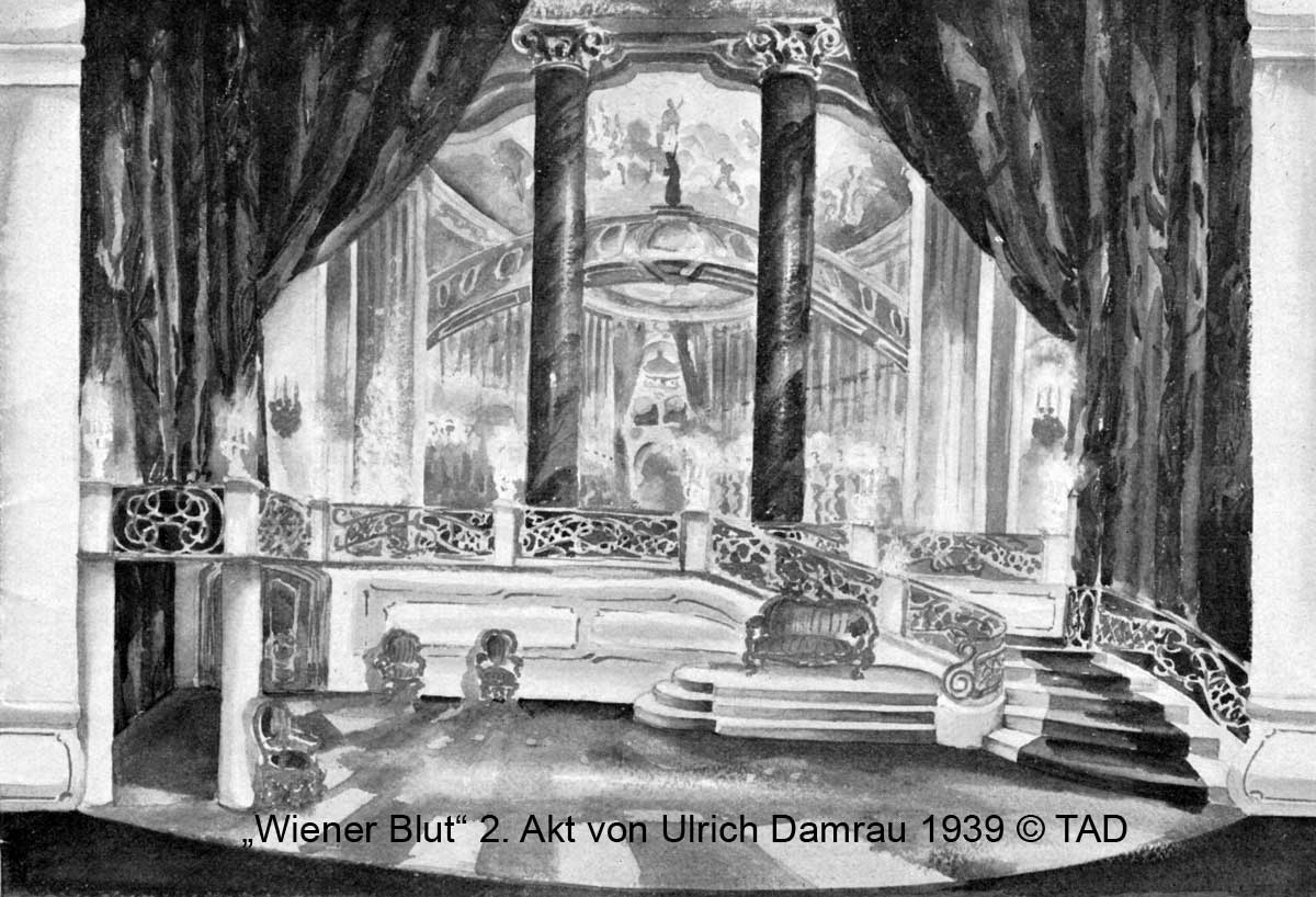 Bühnenbild Wiener Blut 1939
