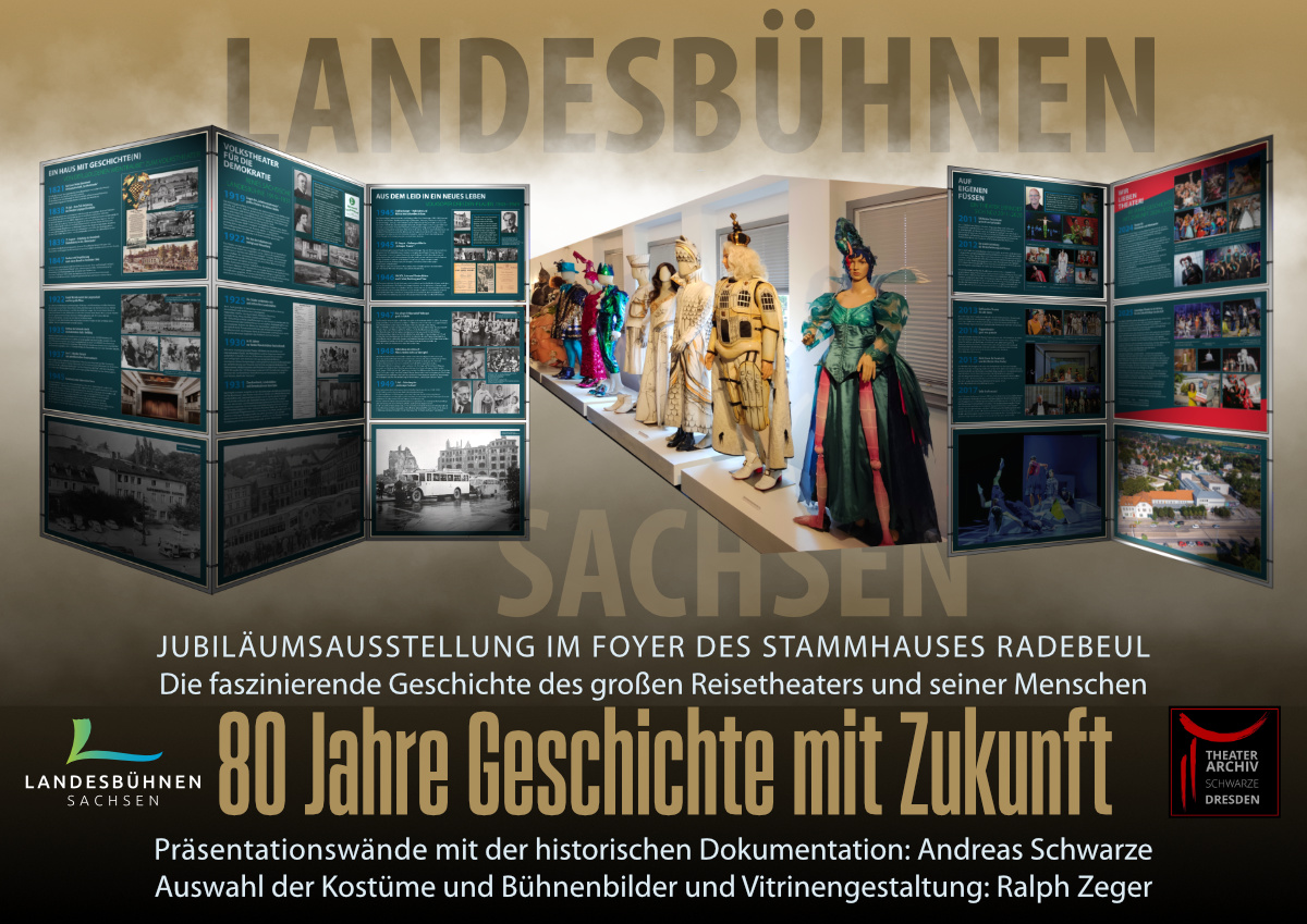 Werbung 80 Jahre Landesbühnen am 27.9.2025