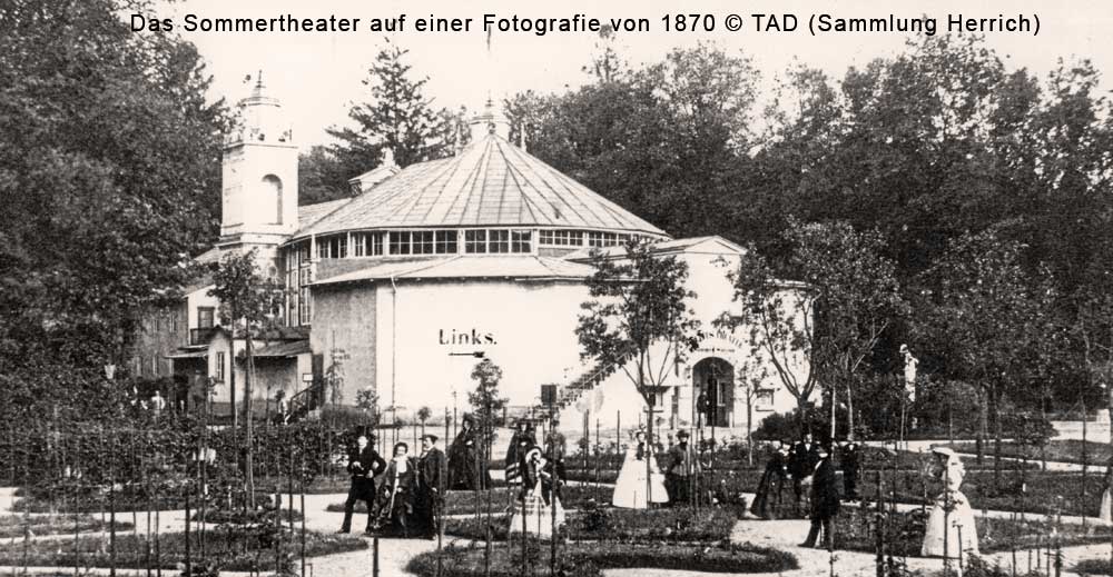 Fotografie von Nesmüllers Sommertheater 1870