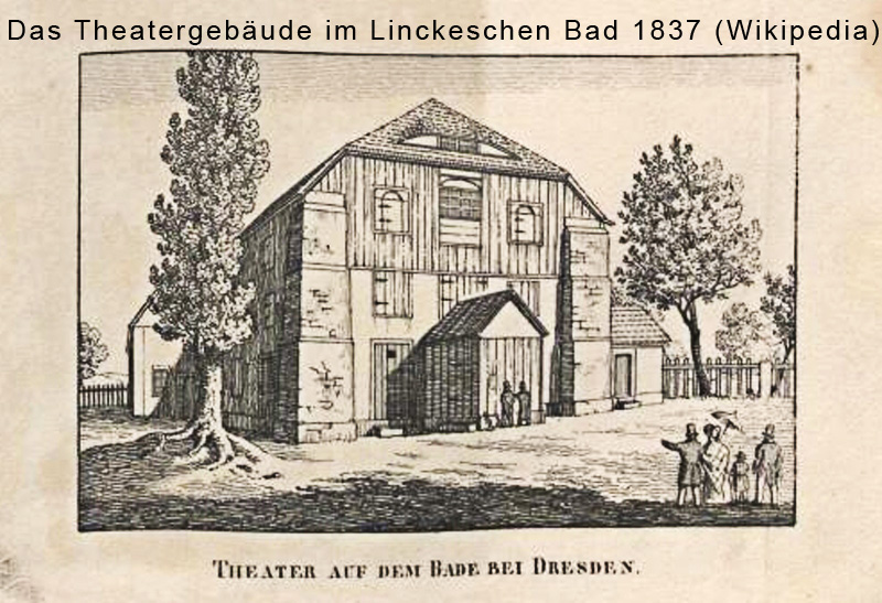 Das Theatergebäude 1837