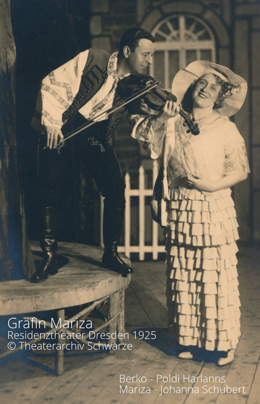 Johanna Schubert als Gräfin Mariza 1925