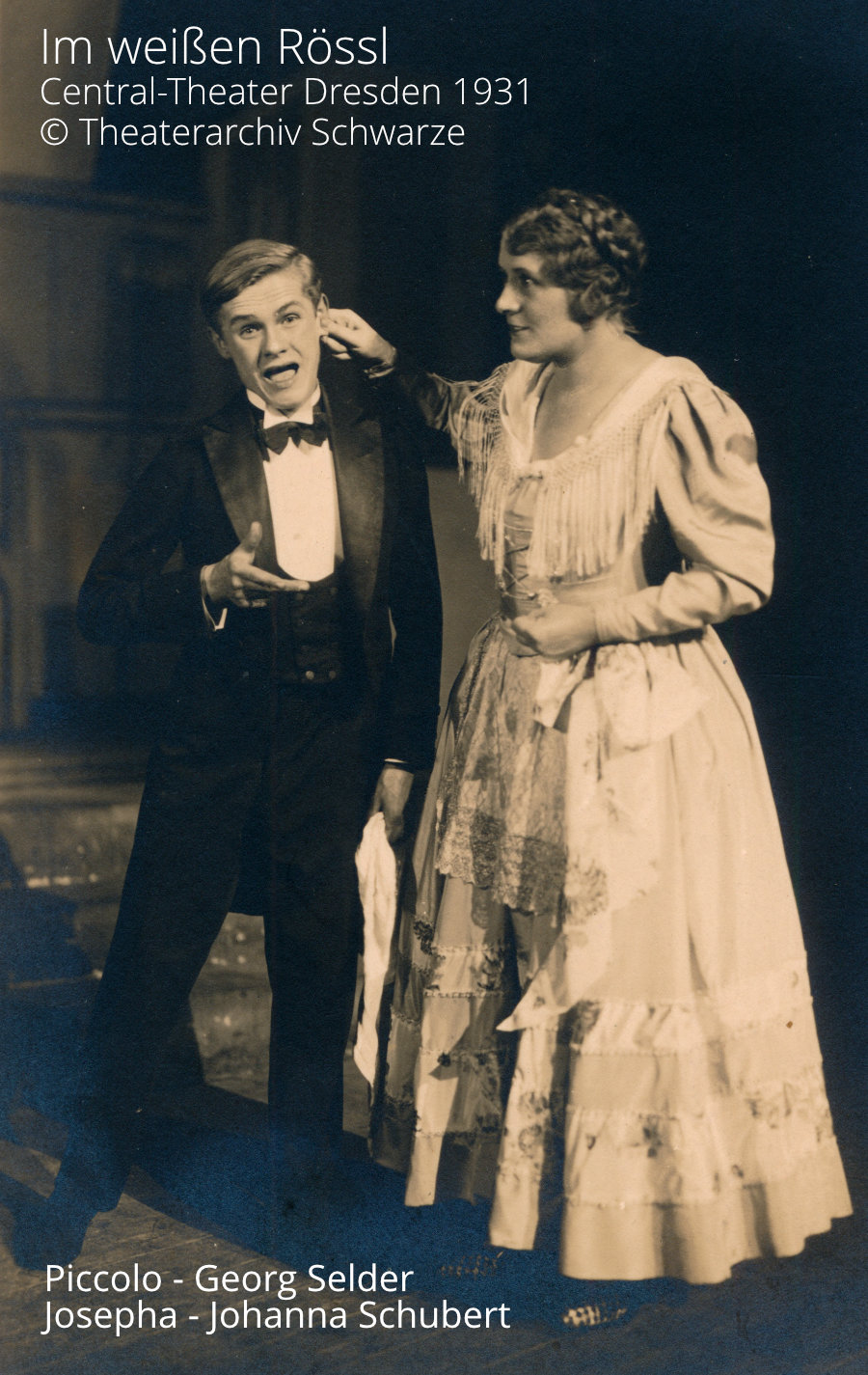 Johanna Schubert als Rössl-Wirtin 1931
